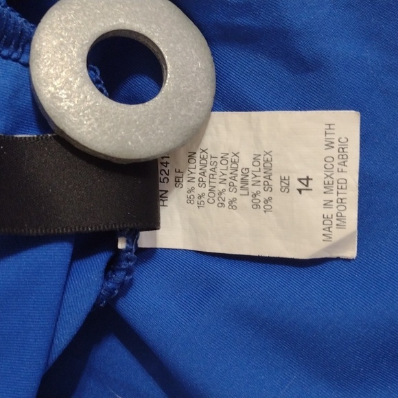 La Blanca Island Goddess Royal Blue Swim Dress Size 14 - Picture 6 of 11